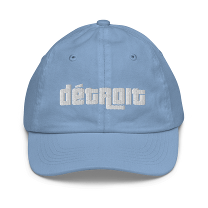 'Détroit' Youth Baseball Cap (1970s Font) - Circumspice Michigan