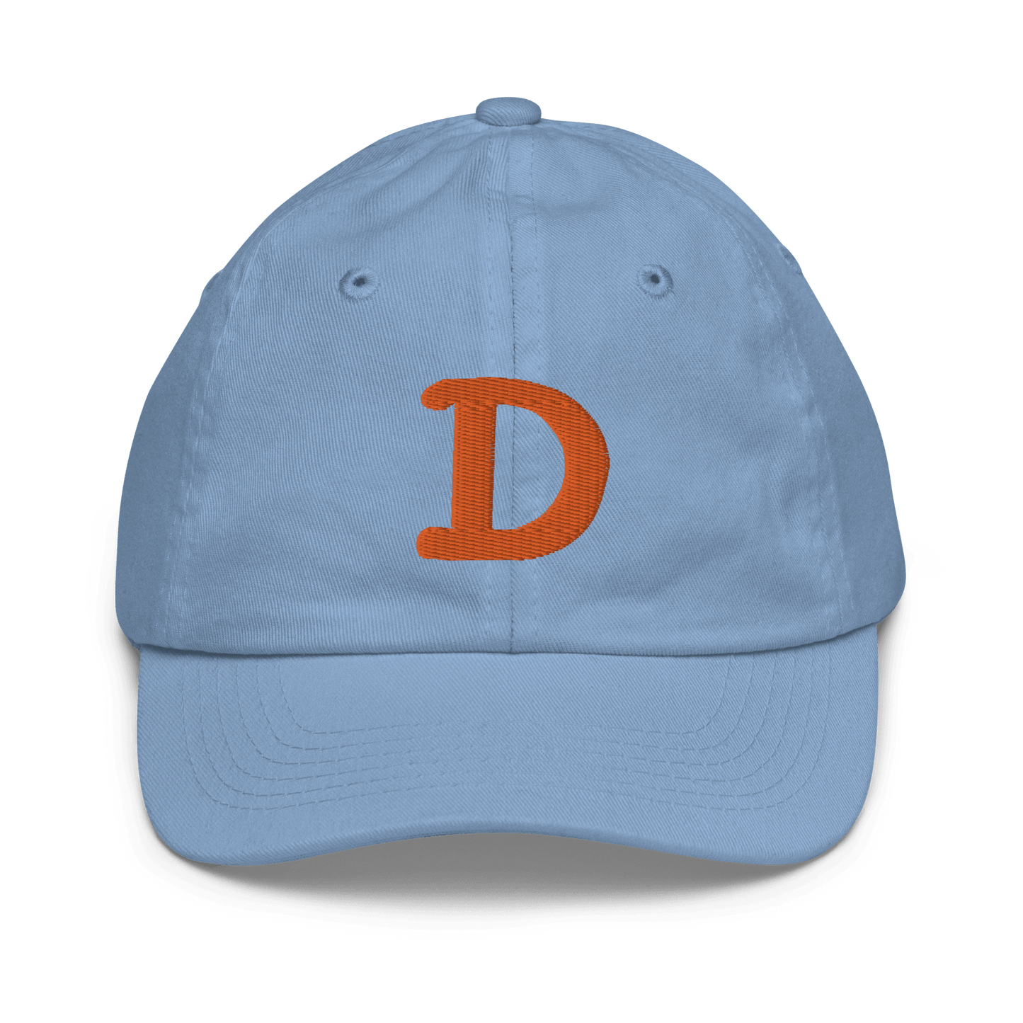 Detroit 'Old French D' Youth Baseball Cap | Orange Embroidery - Circumspice Michigan