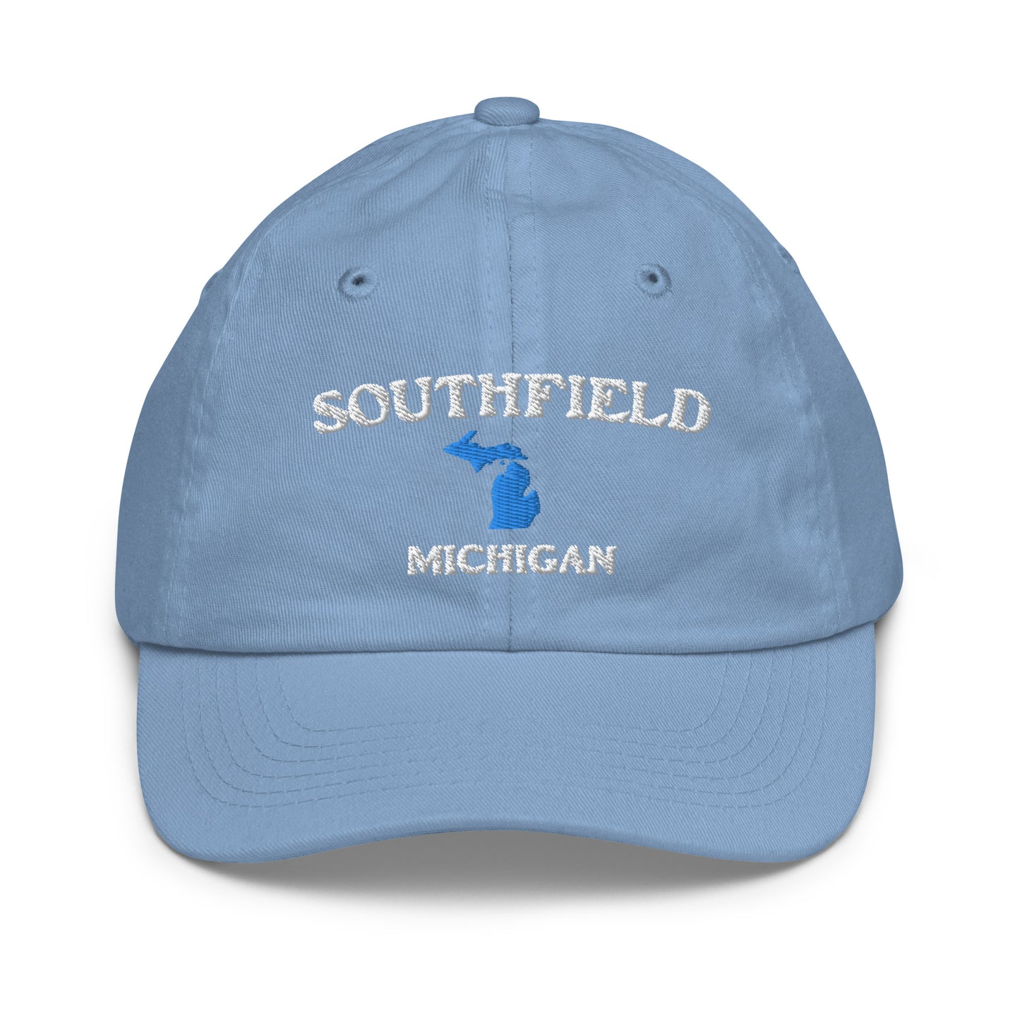 'Southfield Michigan' Youth Baseball Cap (w/ Michigan Outline)