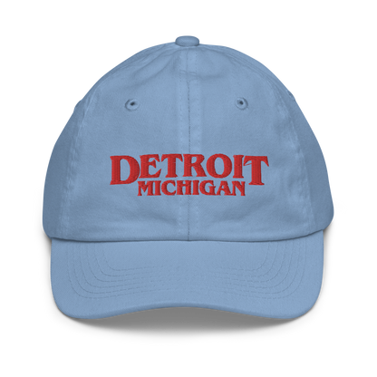 'Detroit Michigan' Youth Baseball Cap (1980s Drama Parody)