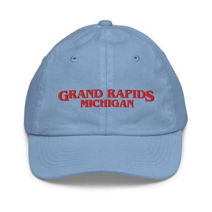 'Grand Rapids Michigan' Youth Baseball Cap (1980s Drama Parody)