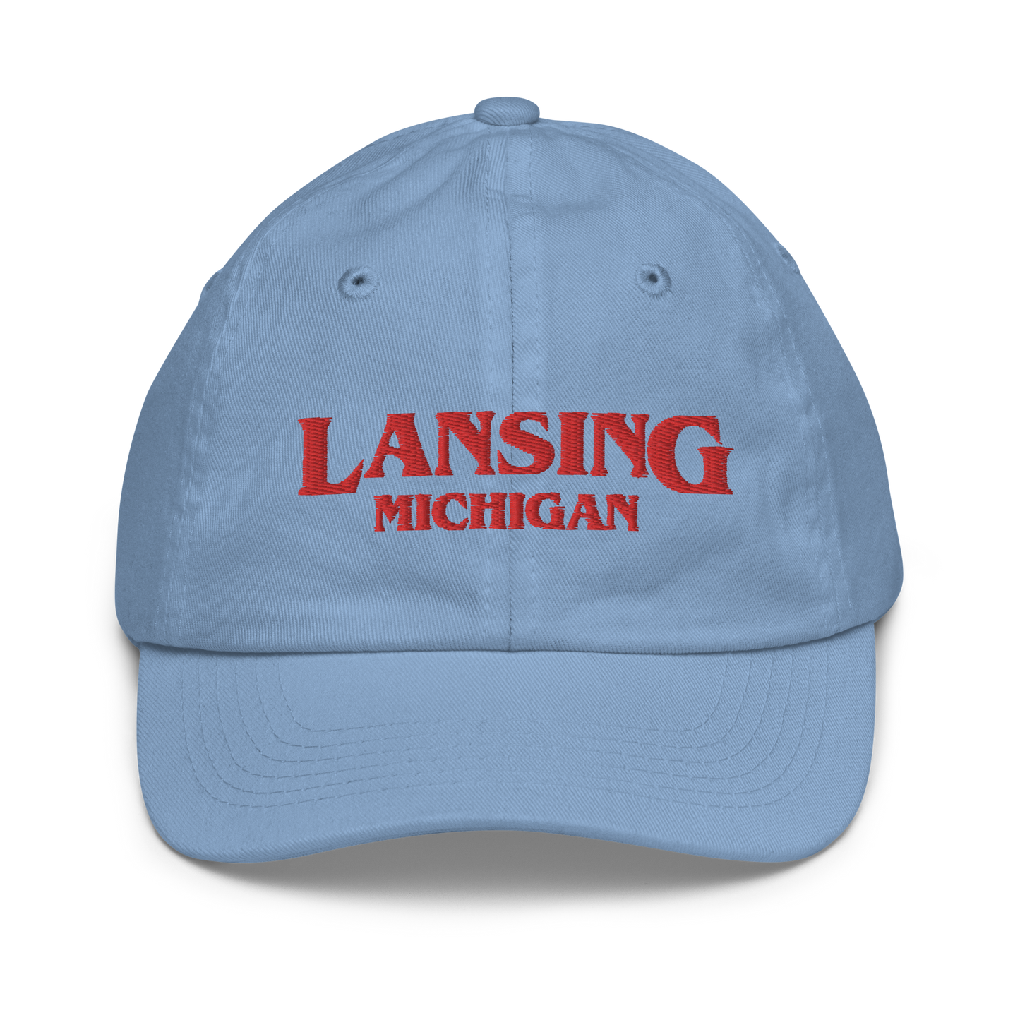 'Lansing Michigan' Youth Baseball Cap (1980s Drama Parody)