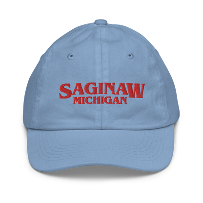 'Saginaw Michigan' Youth Baseball Cap (1980s Drama Parody)