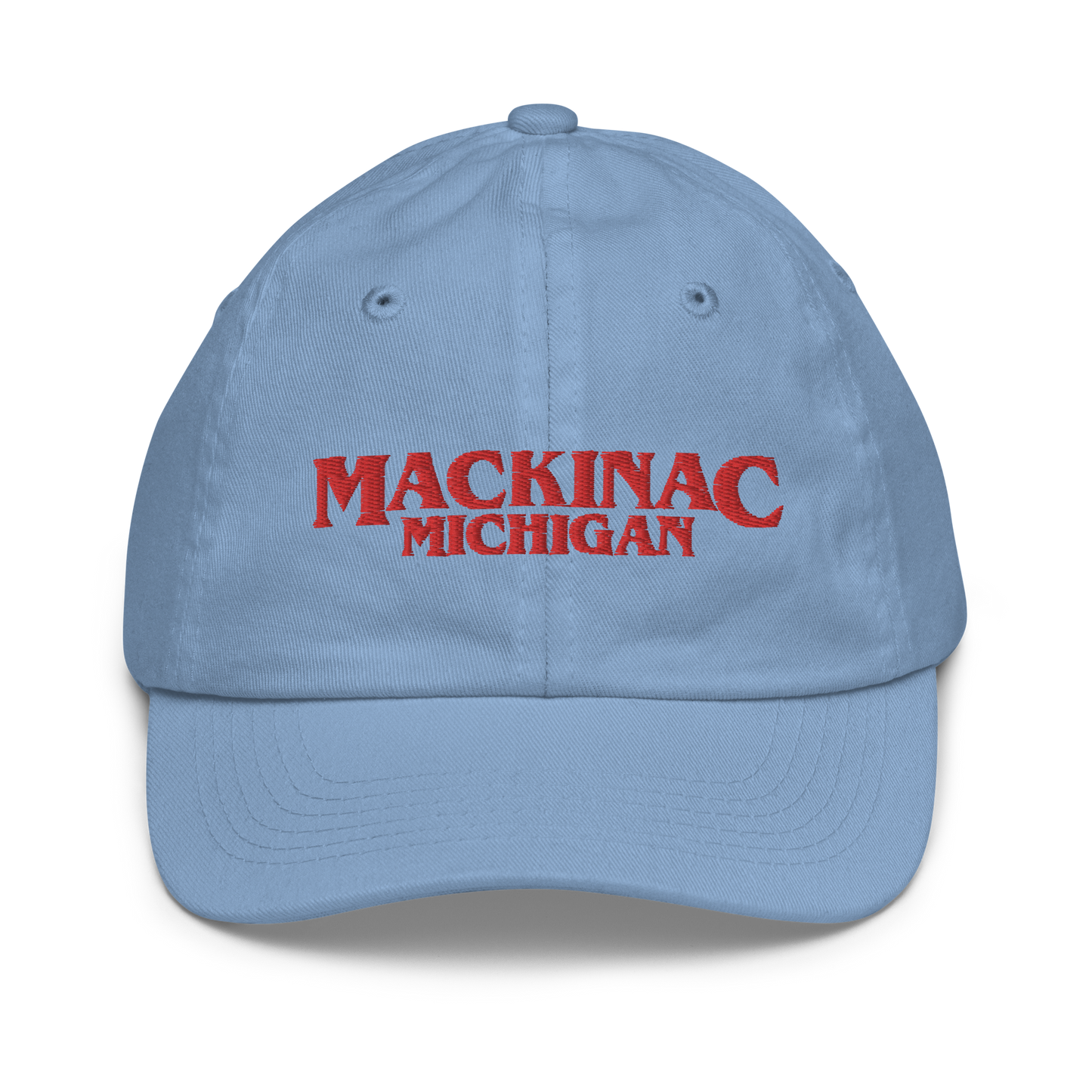 'Mackinac Michigan' Youth Baseball Cap (1980s Drama Parody)