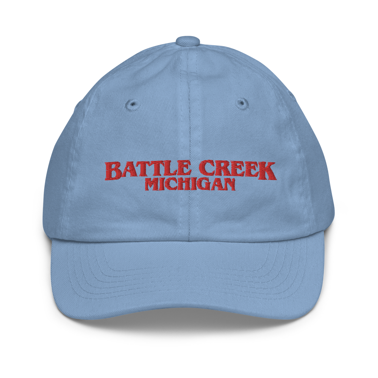 'Battle Creek Michigan' Youth Baseball Cap (1980s Drama Parody)