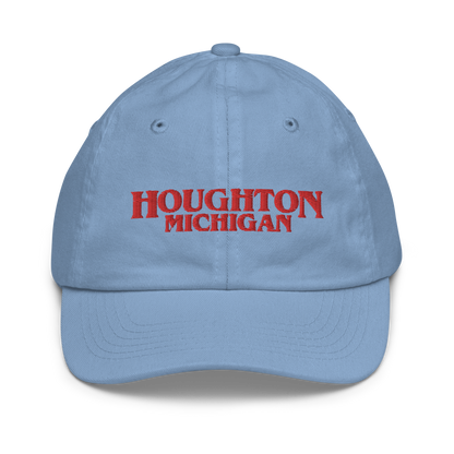 'Houghton Michigan' Youth Baseball Cap (1980s Drama Parody)