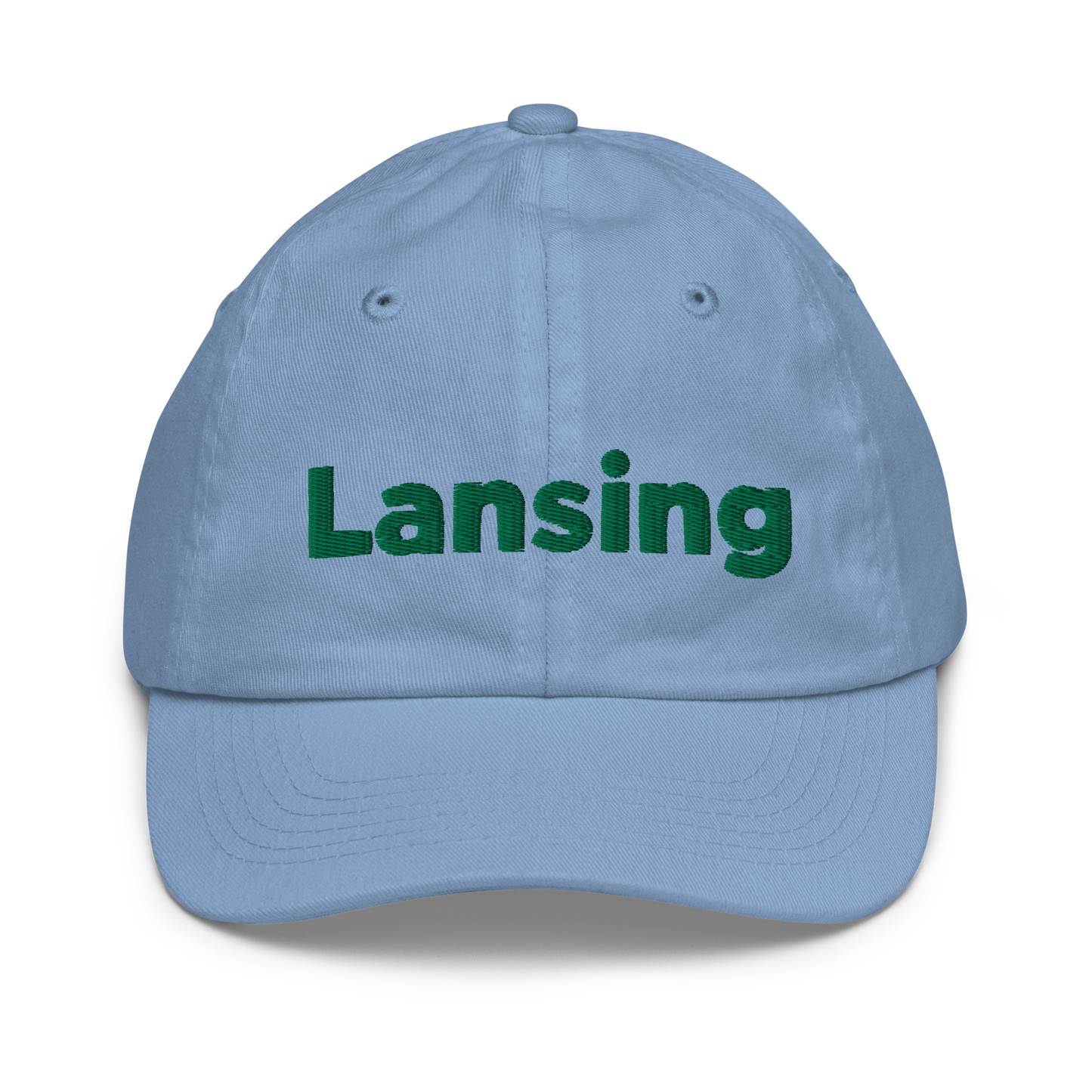 'Lansing' Youth Baseball Cap | Green Embroidery