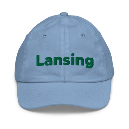 'Lansing' Youth Baseball Cap | Green Embroidery