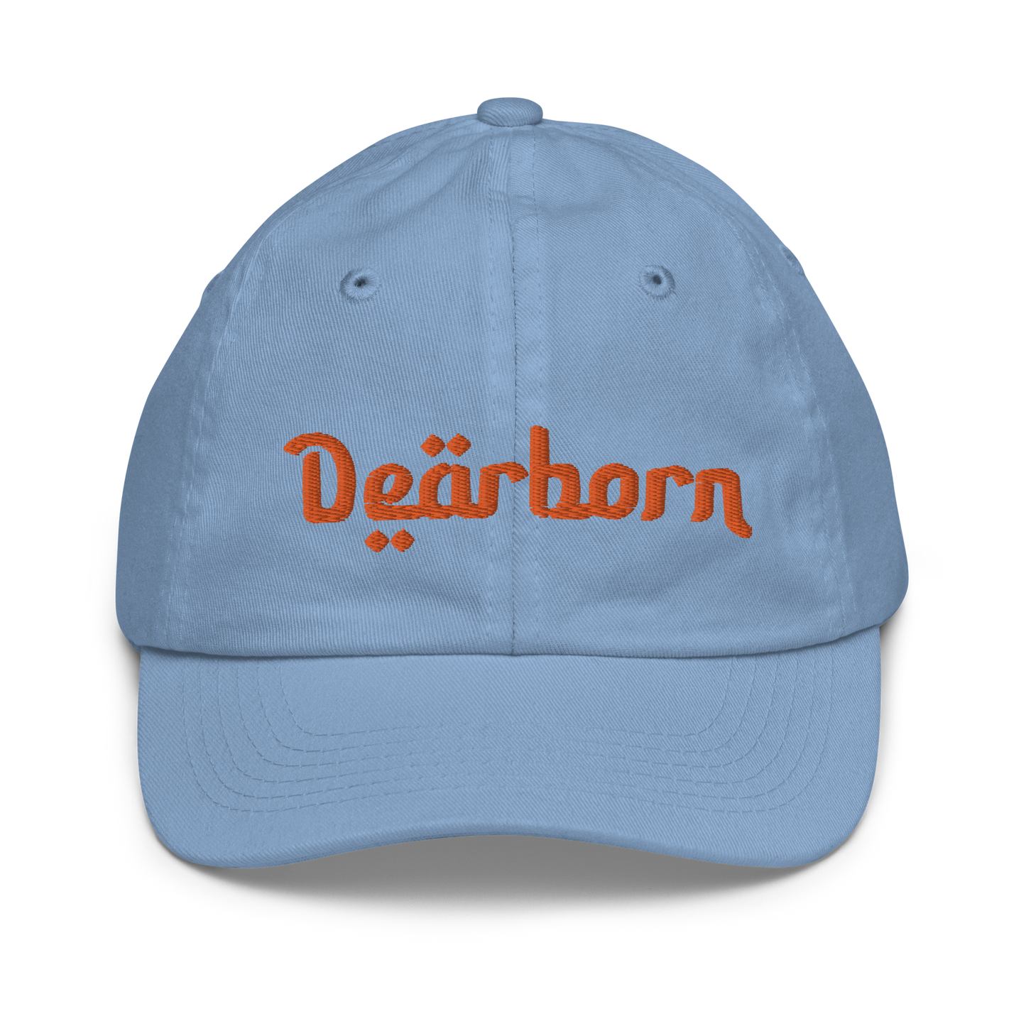 'Dearborn' Youth Baseball Cap | Orange Embroidery