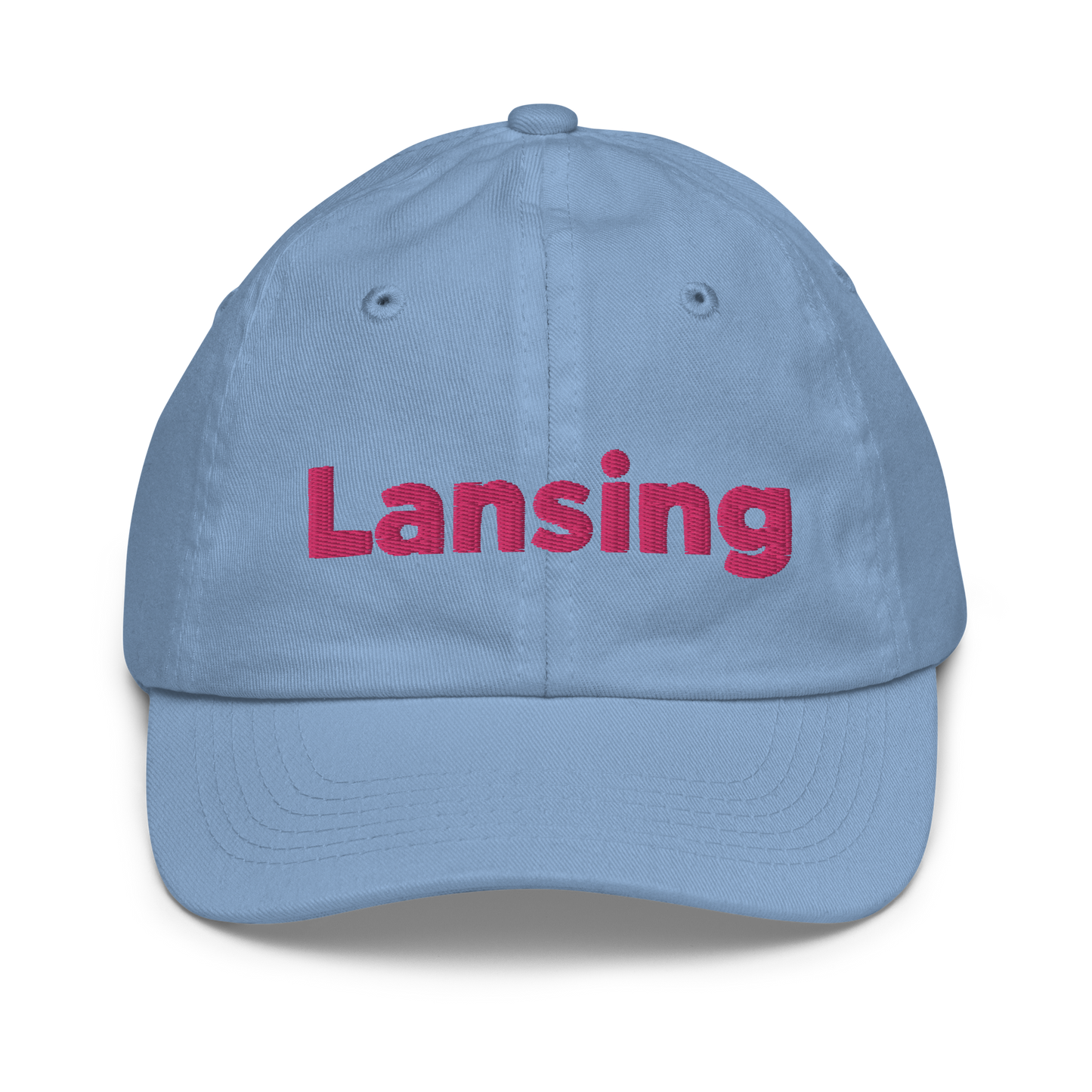 'Lansing' Youth Baseball Cap | Pink Embroidery