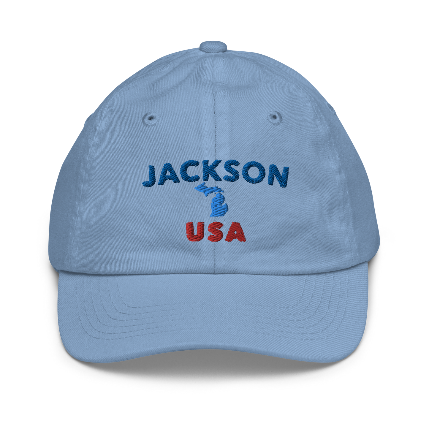 'Jackson USA' Youth Baseball Cap (w/ Michigan Outline)