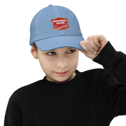 'Michigan Made' Youth Baseball Cap (Potato Chip Parody)