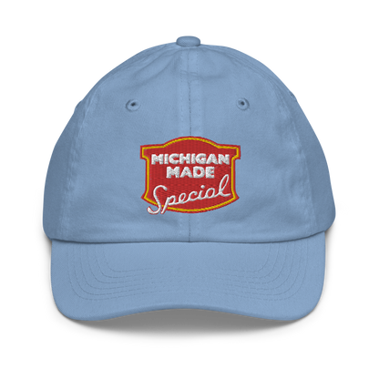 'Michigan Made' Youth Baseball Cap (Potato Chip Parody)