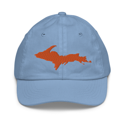 Michigan Upper Peninsula Youth Baseball Cap (w/ Orange UP Outline)