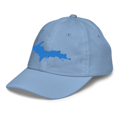 Michigan Upper Peninsula Youth Baseball Cap (w/ Azure UP Outline)