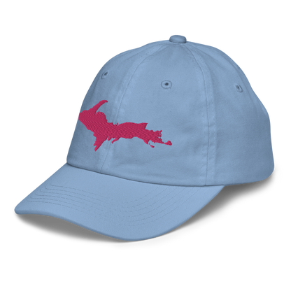 Michigan Youth Baseball Cap (w/ Pink UP Outline)
