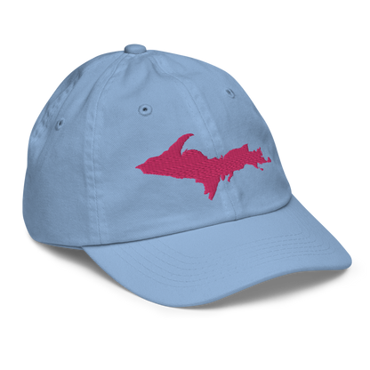 Michigan Youth Baseball Cap (w/ Pink UP Outline)