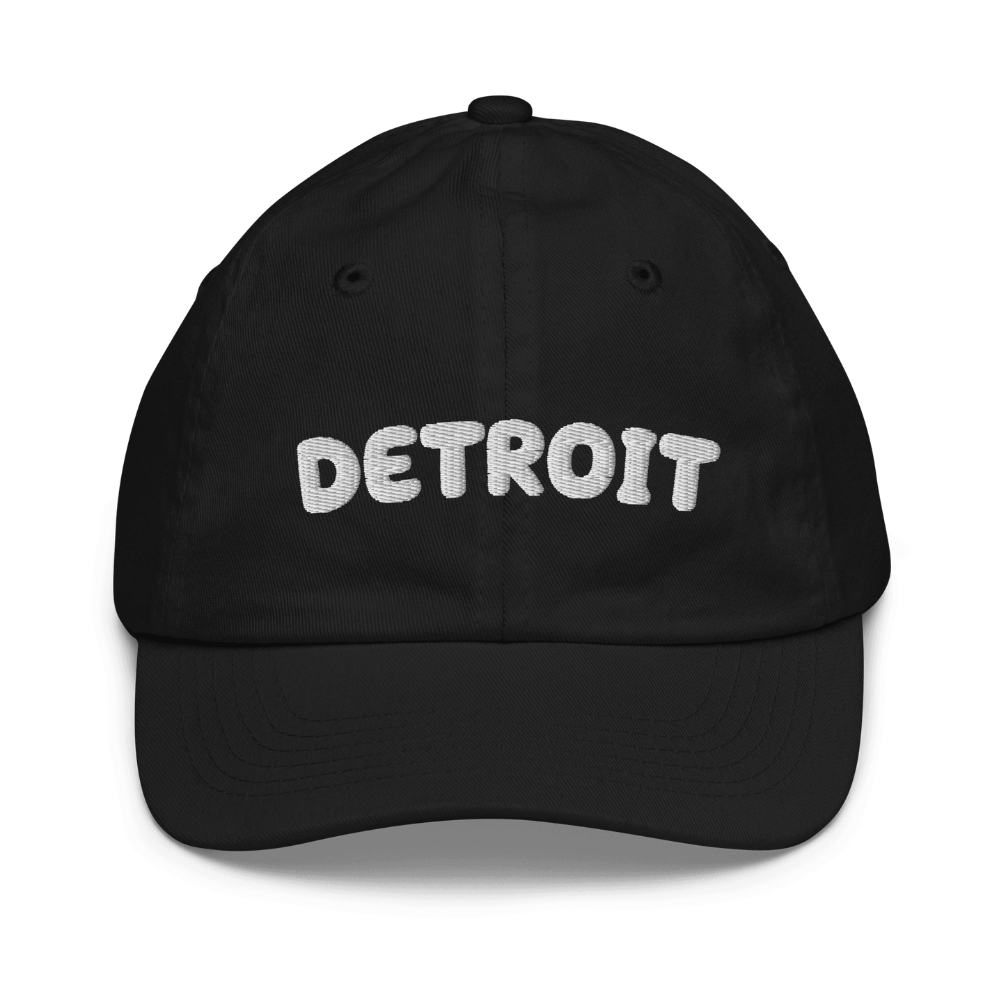 'Detroit' Youth Baseball Cap (Kid's Font) - Circumspice Michigan