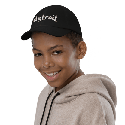 'Detroit' Youth Baseball Cap (Arabic-Style Font) - Circumspice Michigan