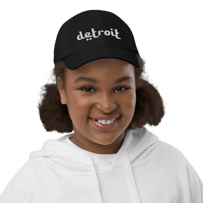 'Detroit' Youth Baseball Cap (Arabic-Style Font) - Circumspice Michigan