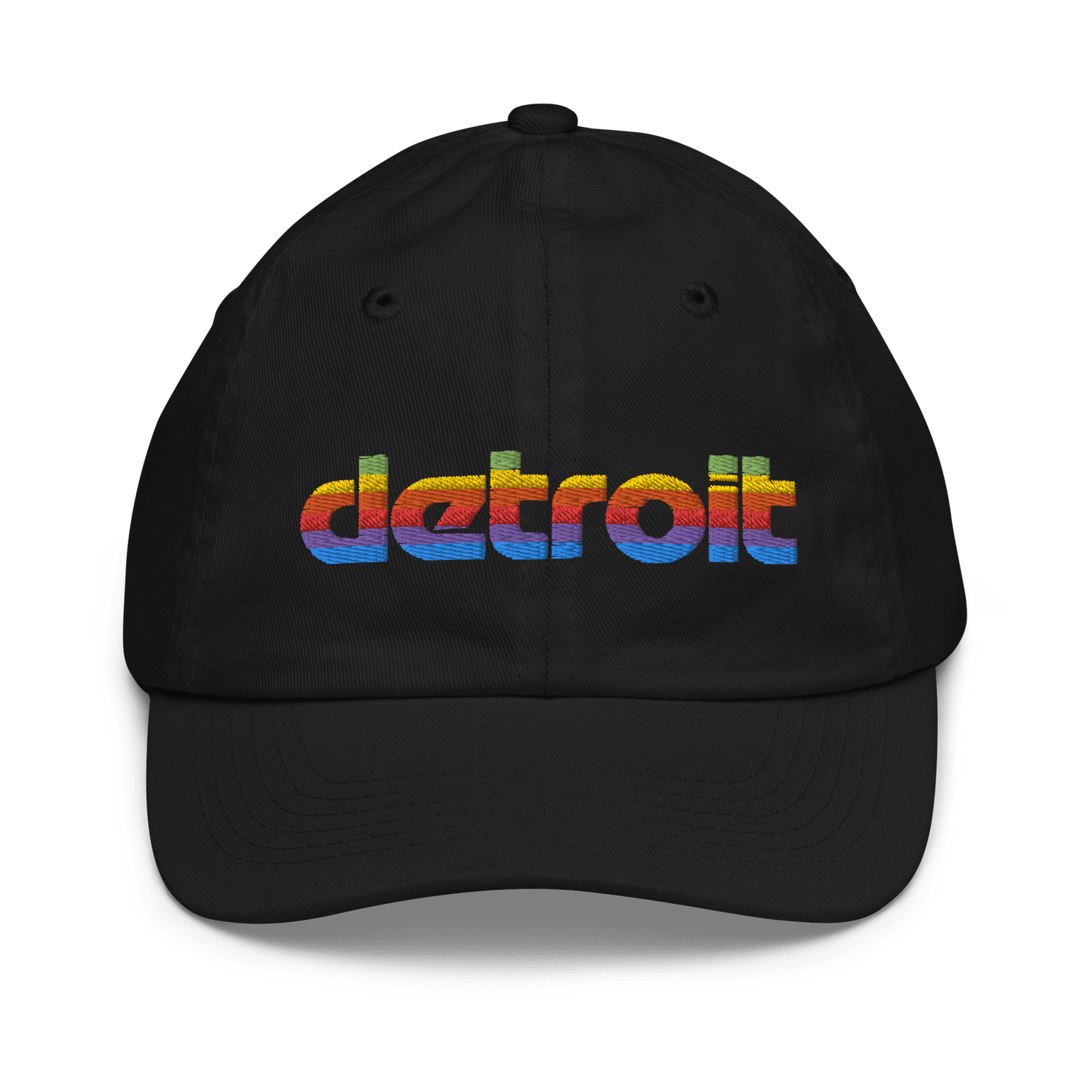 'Detroit' Youth Baseball Cap (Pomaceous 1980s Computer Parody) - Circumspice Michigan