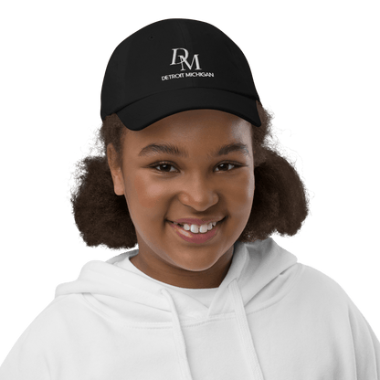 'DM Detroit Michigan' Youth Baseball Cap (Luxury Goods Parody) - Circumspice Michigan