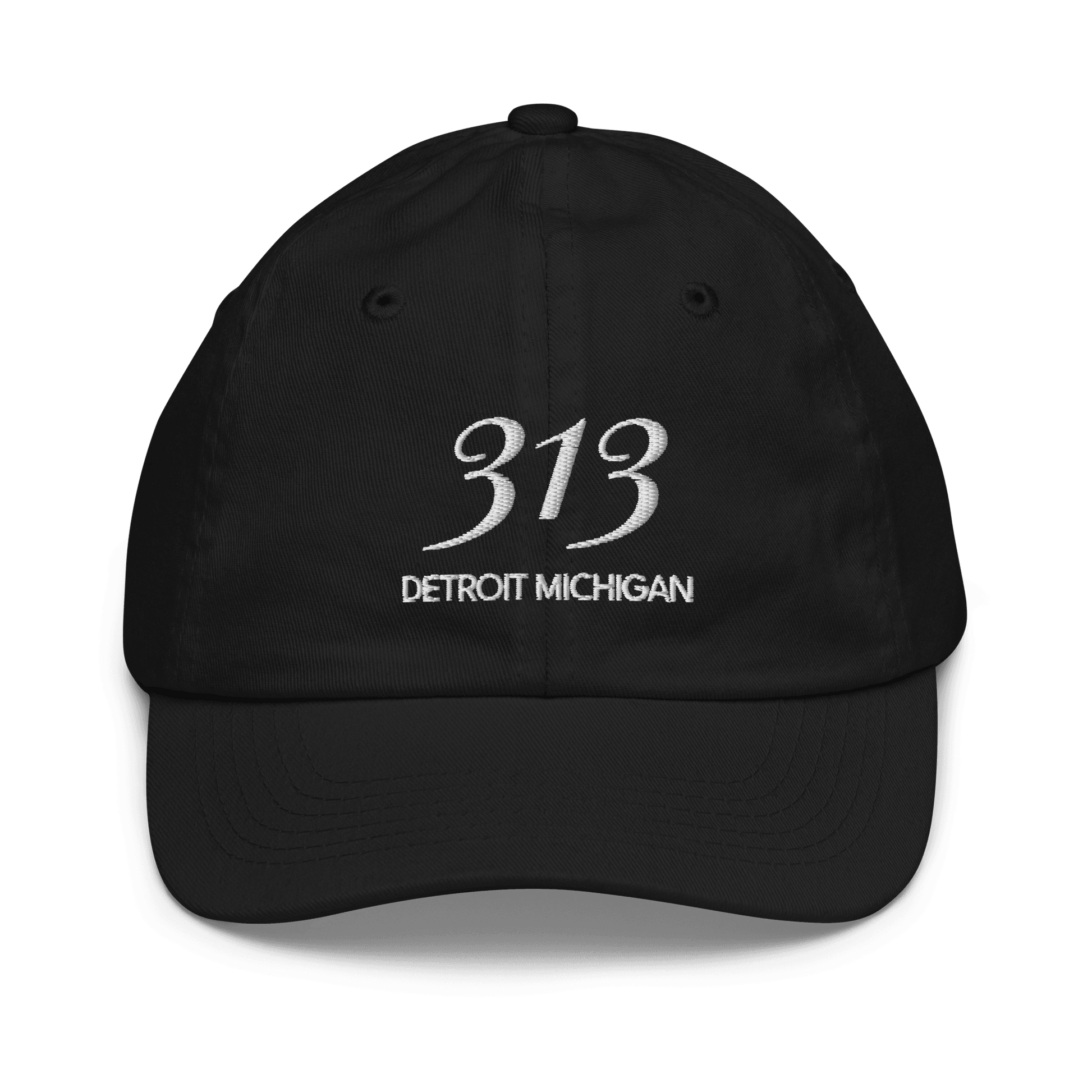 '313 Detroit Michigan' Youth Baseball Cap - Circumspice Michigan