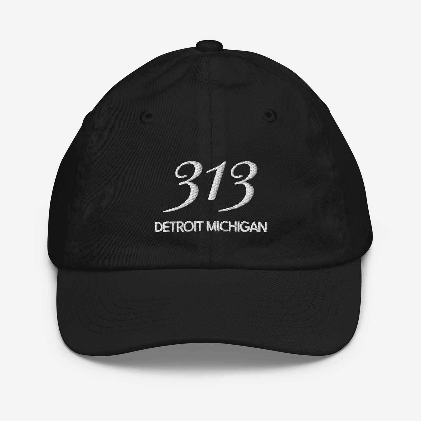 '313 Detroit Michigan' Youth Baseball Cap - Circumspice Michigan