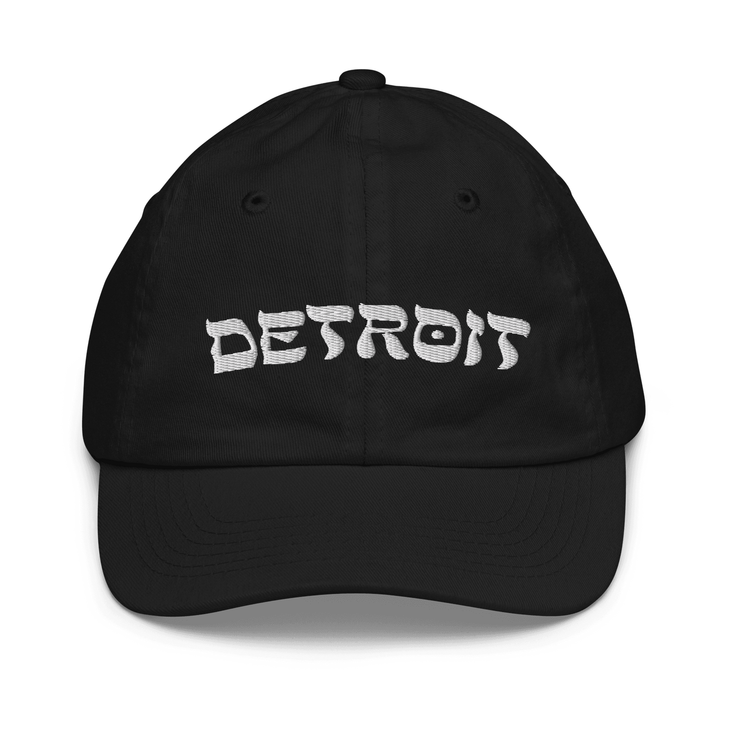 'Detroit' Youth Baseball Cap (Hebrew-Style Font) - Circumspice Michigan