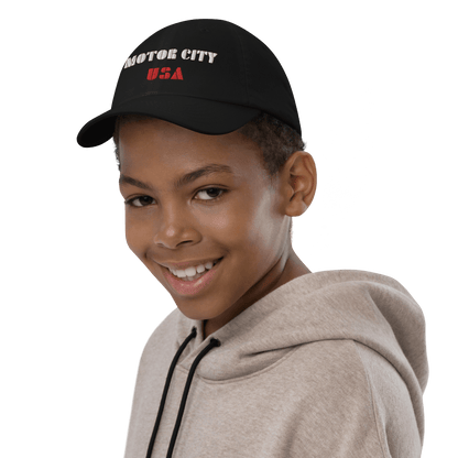 'Motor City USA' Youth Baseball Cap - Circumspice Michigan