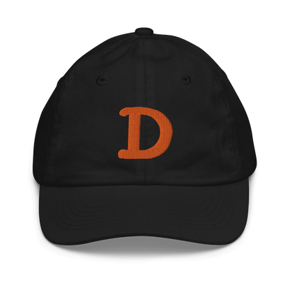 Detroit 'Old French D' Youth Baseball Cap | Orange Embroidery - Circumspice Michigan