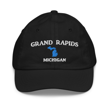 'Grand Rapids' Youth Baseball Cap (w/ Michigan Outline)