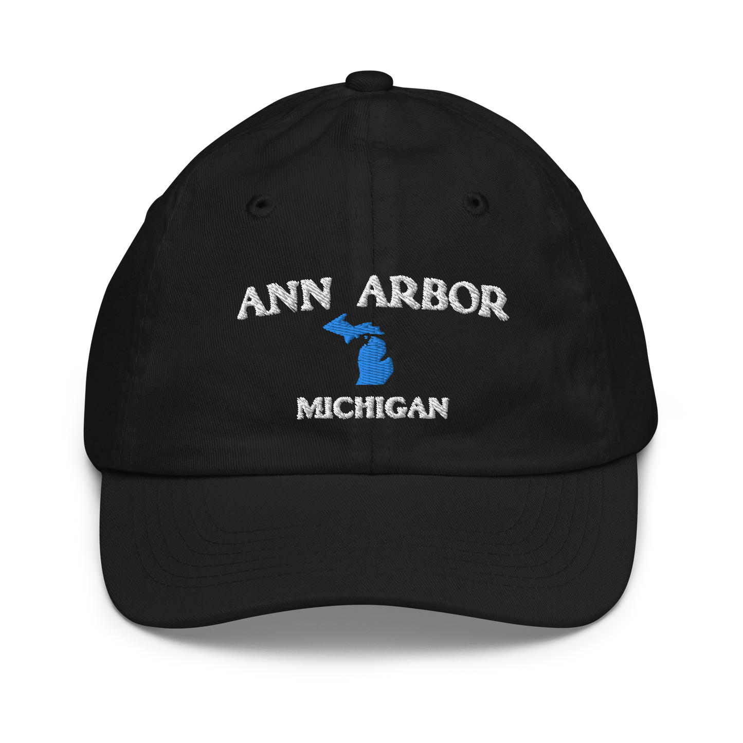 'Ann Arbor' Youth Baseball Cap (w/ Michigan Outline)