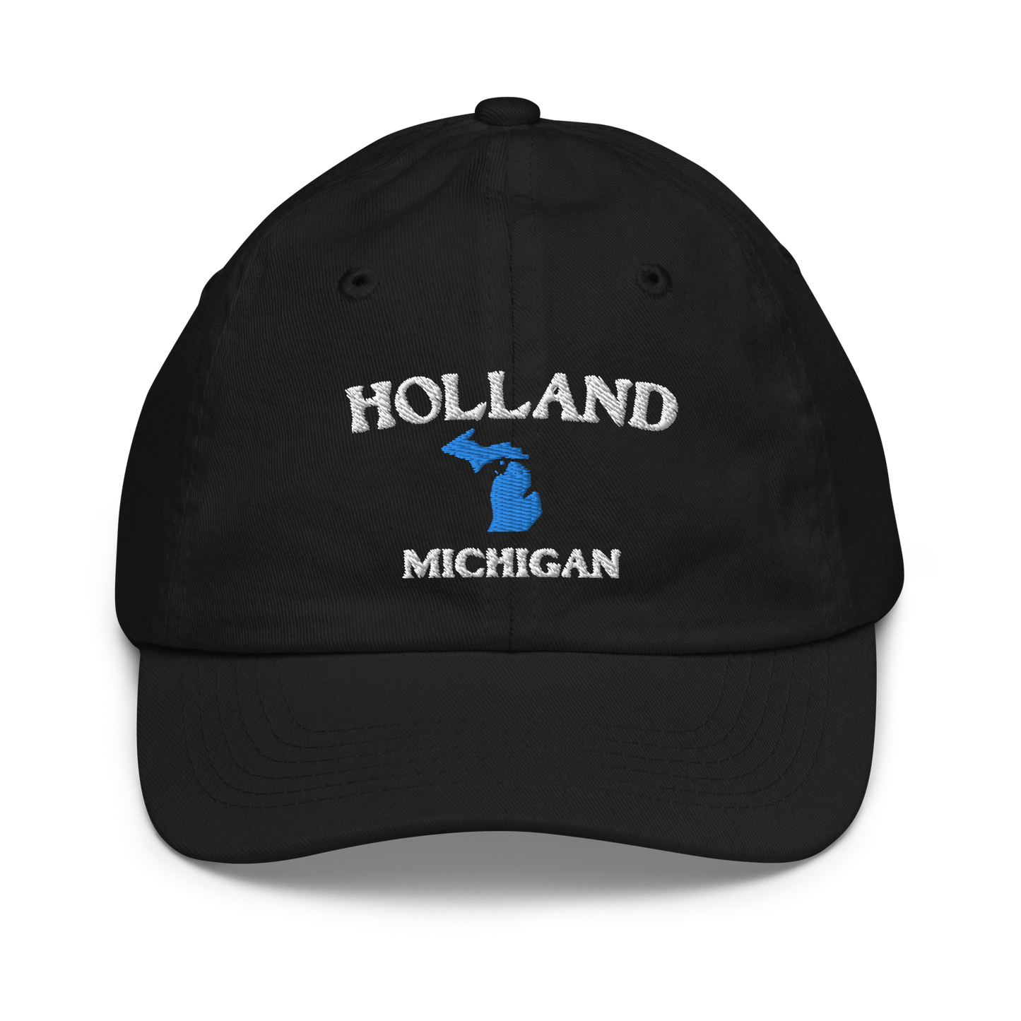 'Holland Michigan' Youth Baseball Cap (w/ Michigan Outline)