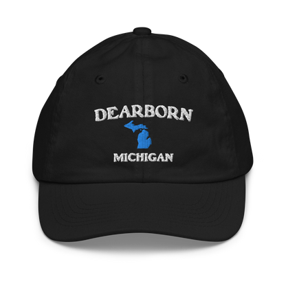 'Dearborn Michigan' Youth Baseball Cap (w./ Michigan Outline)