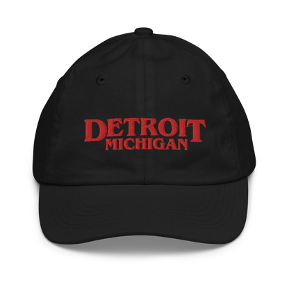 'Detroit Michigan' Youth Baseball Cap (1980s Drama Parody)