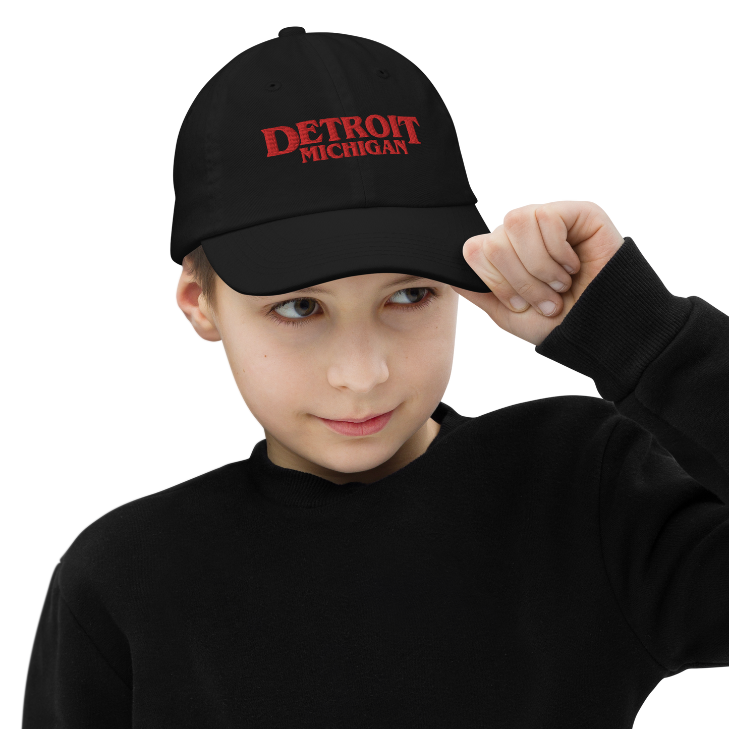 'Detroit Michigan' Youth Baseball Cap (1980s Drama Parody)