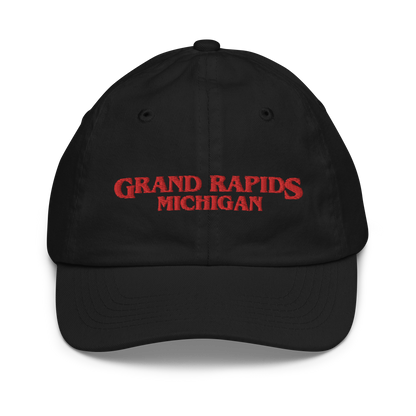 'Grand Rapids Michigan' Youth Baseball Cap (1980s Drama Parody)