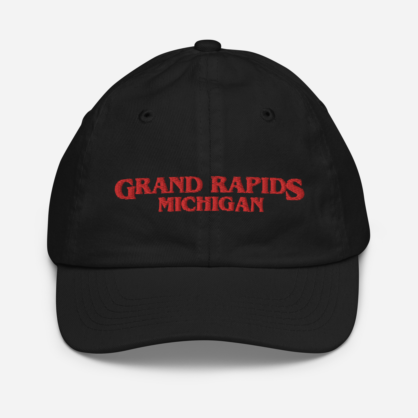 'Grand Rapids Michigan' Youth Baseball Cap (1980s Drama Parody)