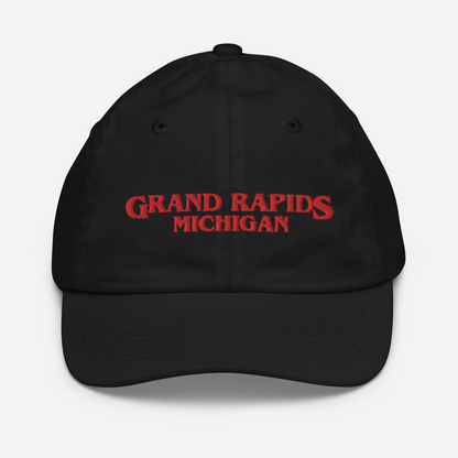 'Grand Rapids Michigan' Youth Baseball Cap (1980s Drama Parody)