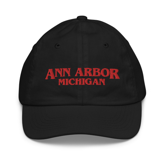 'Ann Arbor Michigan' Youth Baseball Cap (1980s Drama Parody)