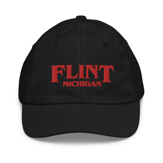 'Flint Michigan' Youth Baseball Cap (1980s Drama Parody)