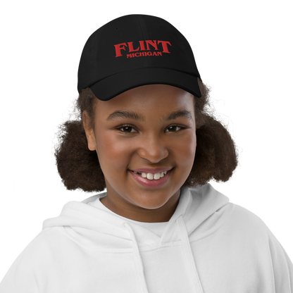 'Flint Michigan' Youth Baseball Cap (1980s Drama Parody)