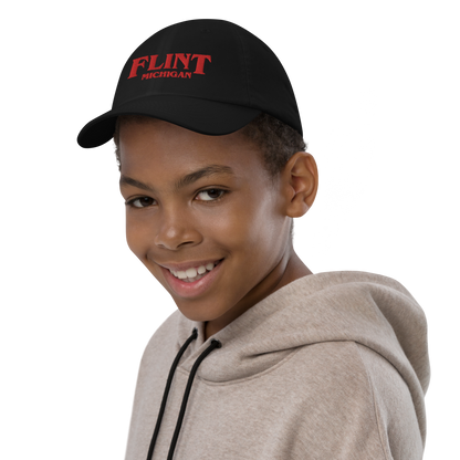 'Flint Michigan' Youth Baseball Cap (1980s Drama Parody)