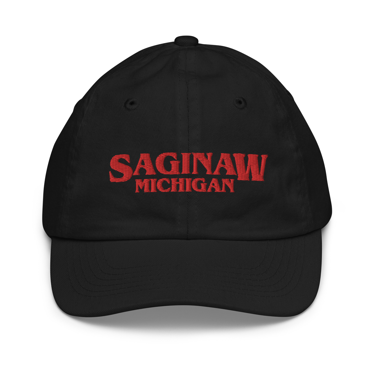 'Saginaw Michigan' Youth Baseball Cap (1980s Drama Parody)