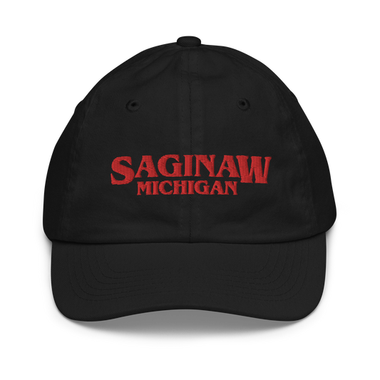 'Saginaw Michigan' Youth Baseball Cap (1980s Drama Parody)