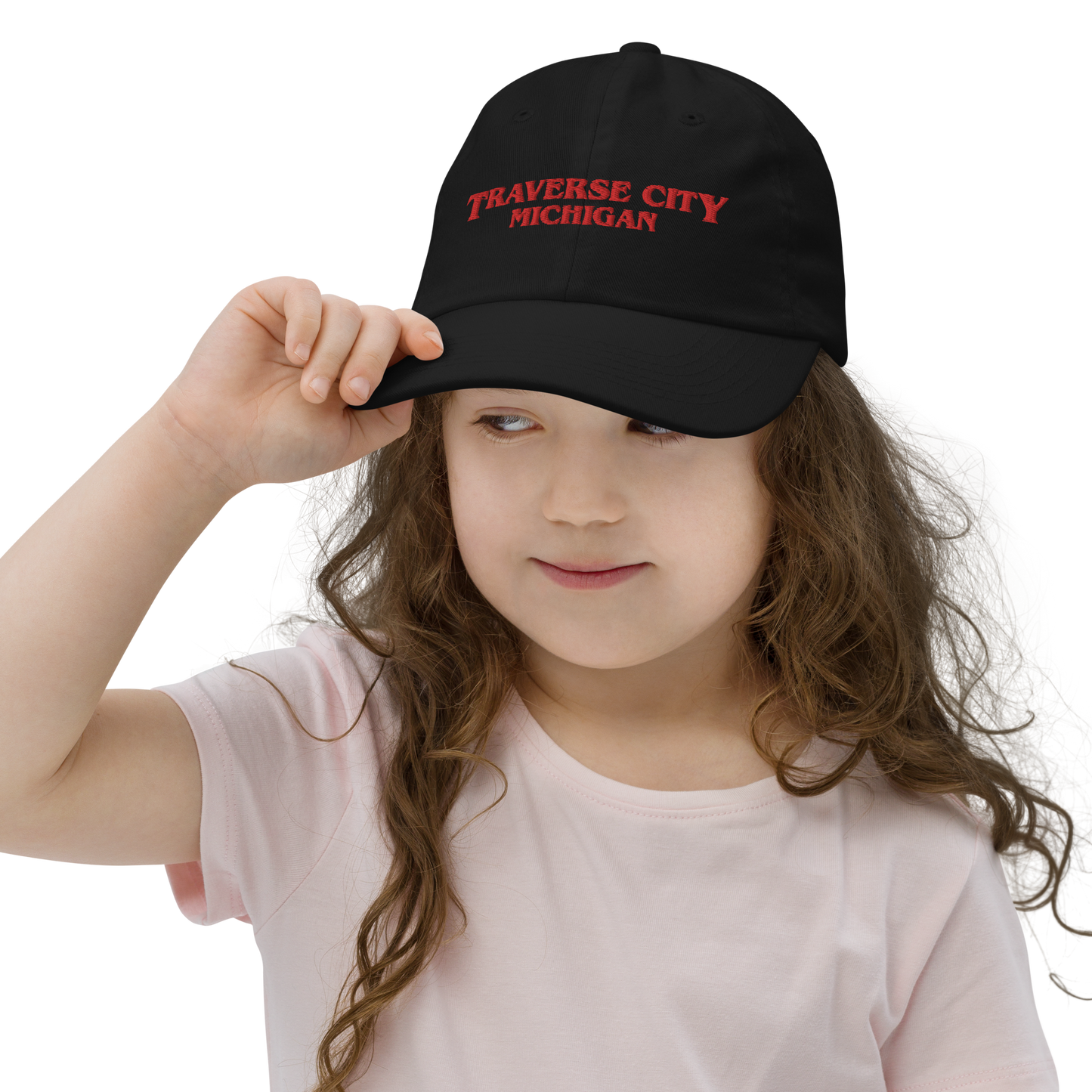 'Traverse City Michigan' Youth Baseball Cap (1980s Drama Parody)