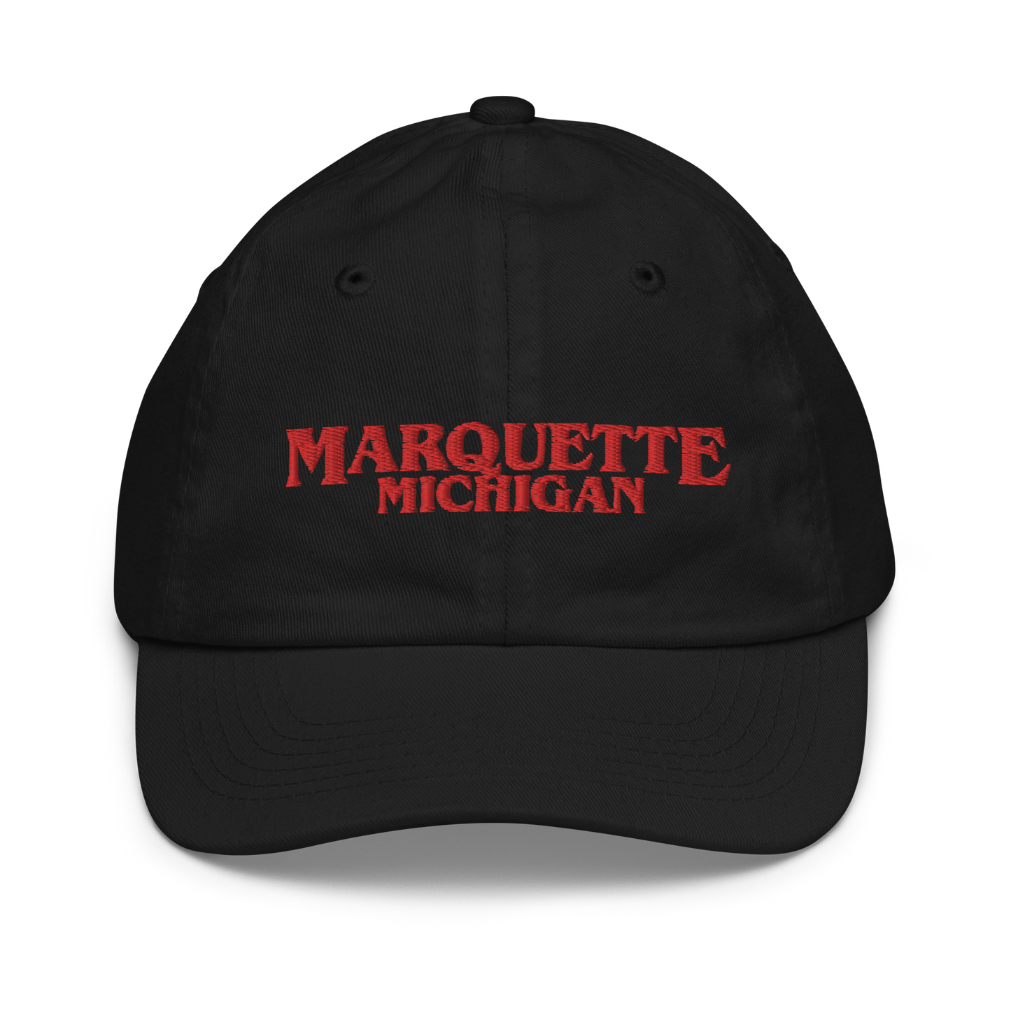 'Marquette Michigan' Youth Baseball Cap (1980s Drama Parody)