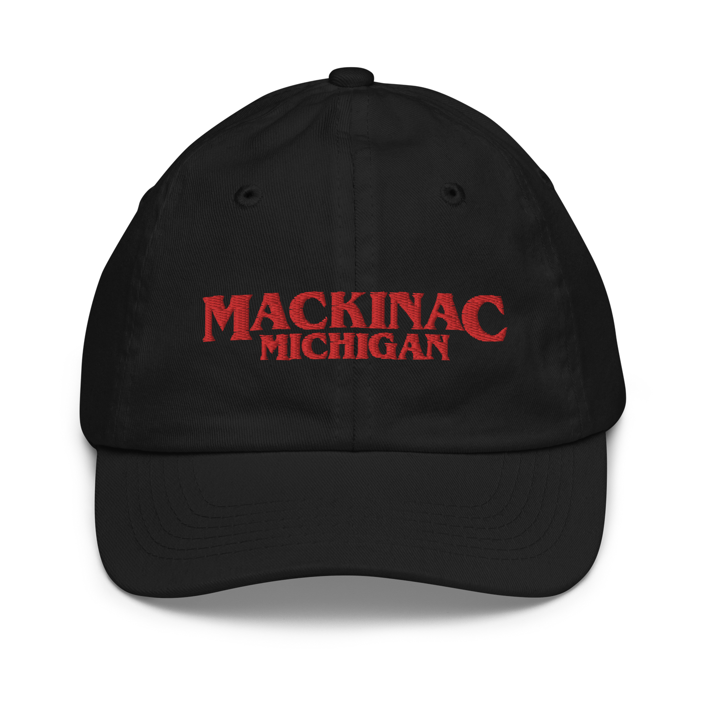 'Mackinac Michigan' Youth Baseball Cap (1980s Drama Parody)