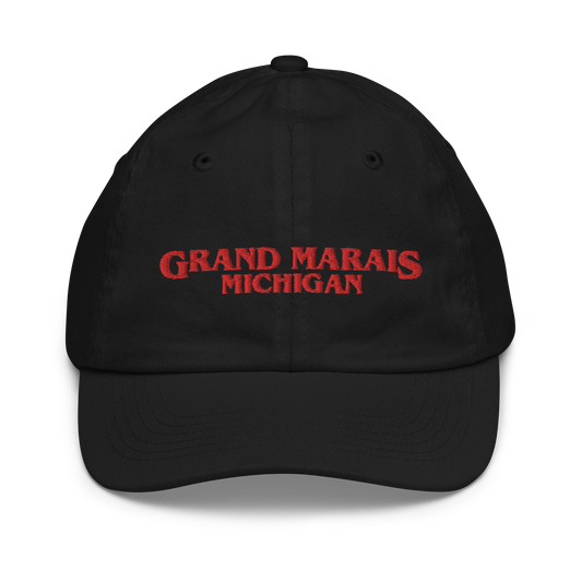 'Grand Marais Michigan' Youth Baseball Cap (1980s Drama Parody)